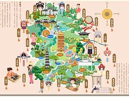 枣庄市文化地图|插画|商业插画|体内回帰_原创作品-站酷ZCOOL