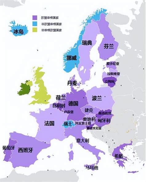 西欧有哪些国家组成？西欧包括哪些国家？西欧国家分布地图 - 必经地旅游网