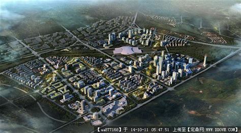 乌鲁木齐市国际会展中心片区城市设计鸟瞰图
