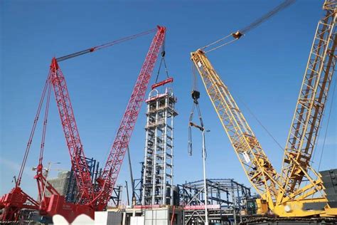 创纪录 南港大乙烯核心装置六座大塔已全部完成吊装-天津市建设快讯-建设招标网