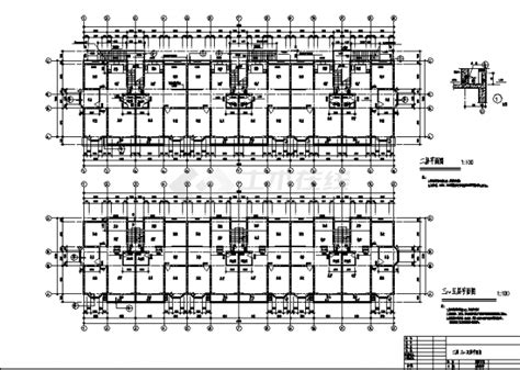 淮安某6层一字形商住楼建筑设计施工cad图纸（含说明）_住宅小区_土木在线