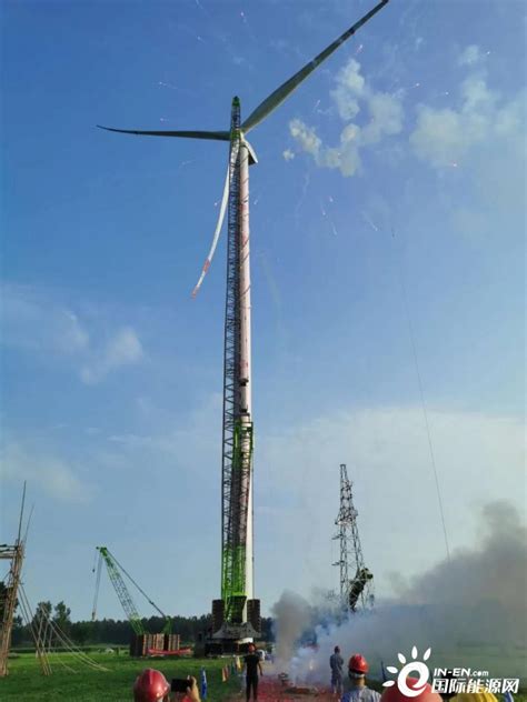 河南商丘宁陵100MW风电项目40台风机吊装完成-国际风力发电网