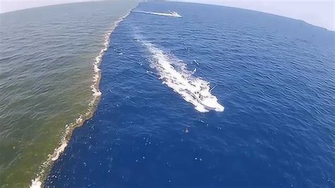 大西洋与太平洋有美丽的分界线,为什么海水不能融合，看完长知识了_腾讯视频