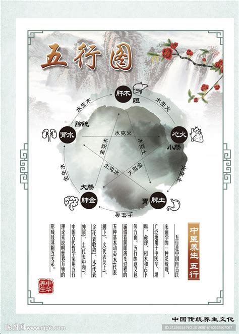 五行相生图图片