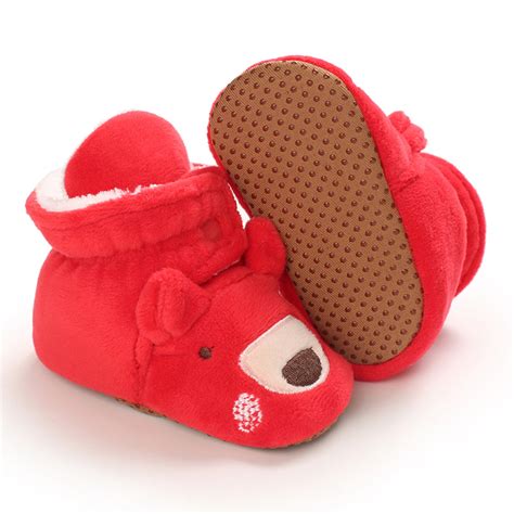 冬季保暖婴儿鞋童鞋0-1岁软底棉鞋男女宝宝加绒鞋雪地靴学步鞋-阿里巴巴