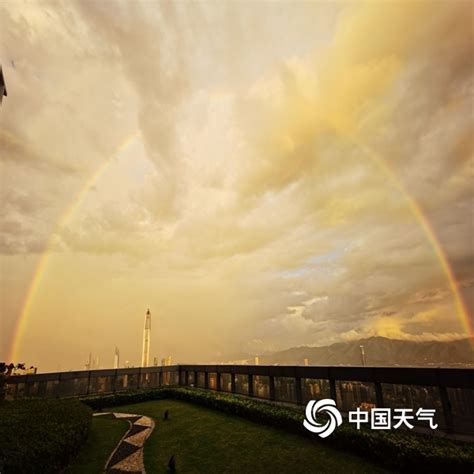 桂林雨后惊现双彩虹-广西高清图片-中国天气网