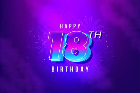 庆祝18随生日快乐立体素材下载-欧莱凯设计网