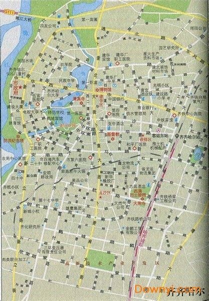 齐齐哈尔交通地图下载-齐齐哈尔旅游交通地图下载-当易网