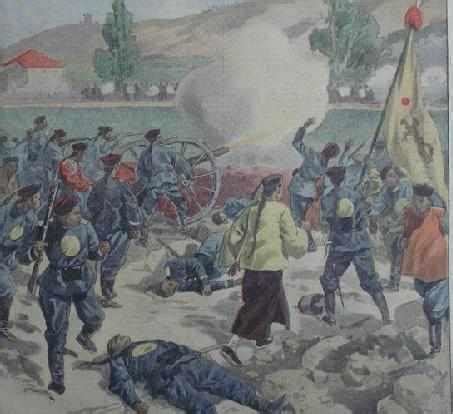 1900年6月18日，八国联军攻陷大沽炮台后，向天津进犯-军事史-图片