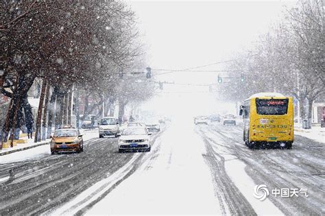 大雪纷飞！哈尔滨天地浑然一体 市民冒雪出行-天气图集-中国天气网