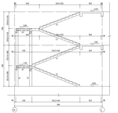 4部不同种类的钢结构楼梯施工详图_楼梯电梯构造图_土木在线