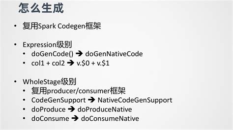 EMR Spark-SQL性能极致优化揭秘 Native Codegen Framework