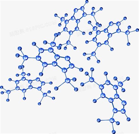 C4D立体化学分子素材图片免费下载-千库网