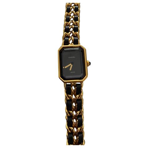 Première Chanel Premiere M Black Gold-plated ref.406184 - Joli Closet