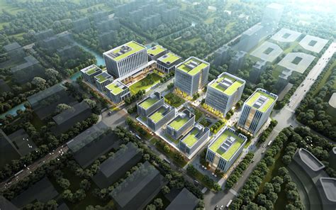 上海松江新城国际生态商务区中心广场景观设计_迈丘设计