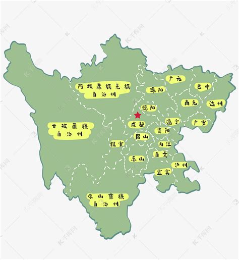 四川行政图图片