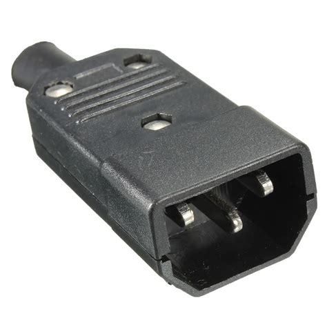 New Wholesale Price Black IEC C14 Male Plug Rewirable Power Connector 3 pin Socket 10A/250V-in ...