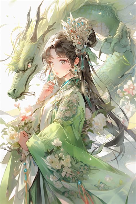 女生古风龙头像图片大全