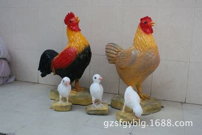 玻璃钢动物公鸡雕塑园林景观雕塑小品户外草地动物摆件仿真 ...