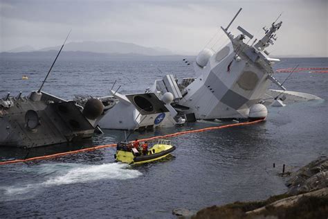 挪威最强战舰几乎全部沉没 救援打捞还没开始 - 海洋财富网