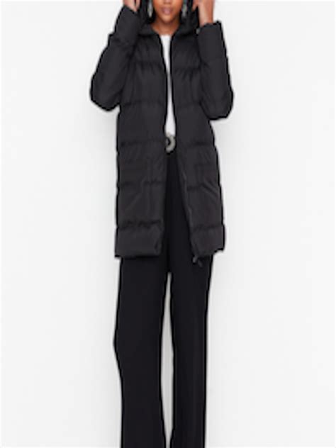 Buy Trendyol Women Black Longline Puffer Jacket - Jackets for Women ...