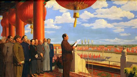 董希文油画中国画 —《开国大典》