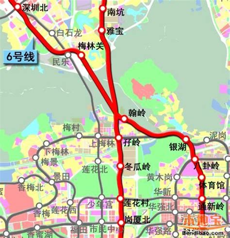 深圳地铁6号线南延线（站点、线路图、开通时间、进展） - 深圳本地宝