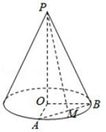 如图，一个圆锥的高为3 cm，侧面展开图是半圆.求： (1)圆锥的母线长与底面半径之比; (2)圆锥的侧面积——青夏教育精英家教网——