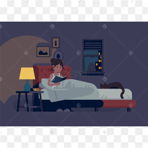 老人躺在床上在睡觉前读一本高清图片下载-正版图片507306254-摄图网