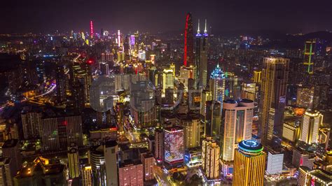 深圳罗湖城市建筑夜景高清图片下载-正版图片500808029-摄图网