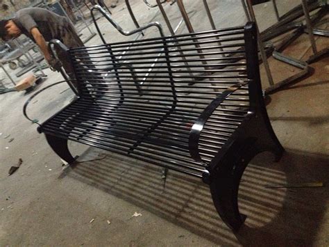 不锈钢公园椅小区户外休闲椅室外休息排椅成品坐凳景观园林 ...