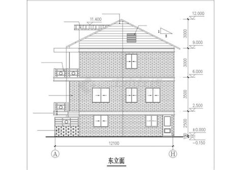 锦州市某小区560平米3层框混结构单体别墅建筑设计CAD图纸（含效果图）_住宅小区_土木在线