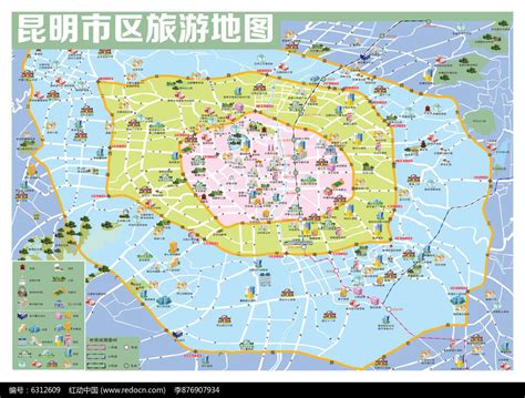 昆明市旅游地图图片__编号6312609_红动中国