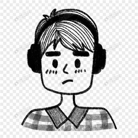 非主流男生头像戴耳机