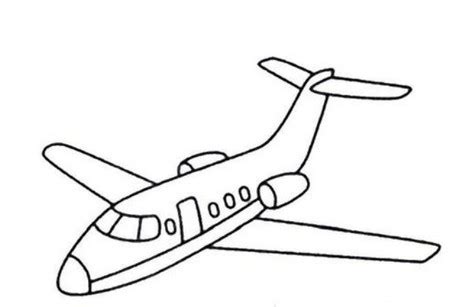 一二年级简单的画画详细过程 漂亮简笔画飞机怎么画 丫丫小报