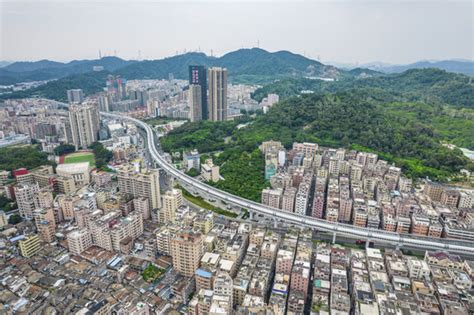 深圳宝安区石岩全景,都市风光,建筑摄影,摄影,汇图网www.huitu.com