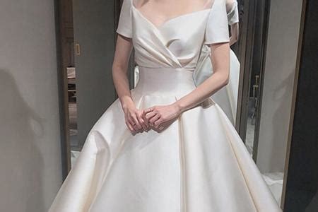 一字肩婚纱礼服2020新款韩式新娘结婚大码显瘦长拖尾齐地公主夏季-阿里巴巴