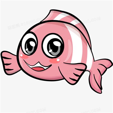 卡通矢量鱼设计素材免费下载 - 觅知网