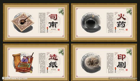 【中国传统文化】—四大发明,中国传统文化四大发明 四大发明展板-图行天下图库