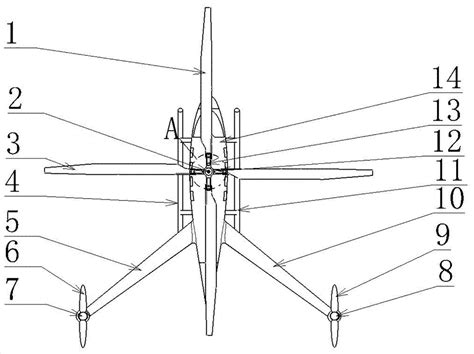 一种复合式倾转旋翼直升机的制作方法