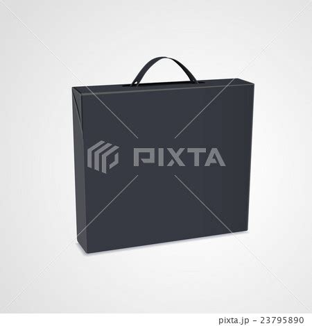 blank package box with handleのイラスト素材 [23795890] - PIXTA