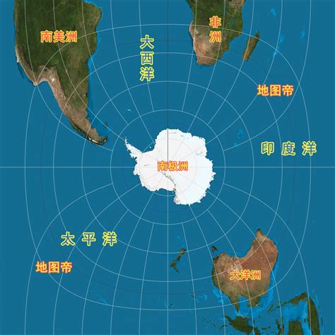 南极地图图片