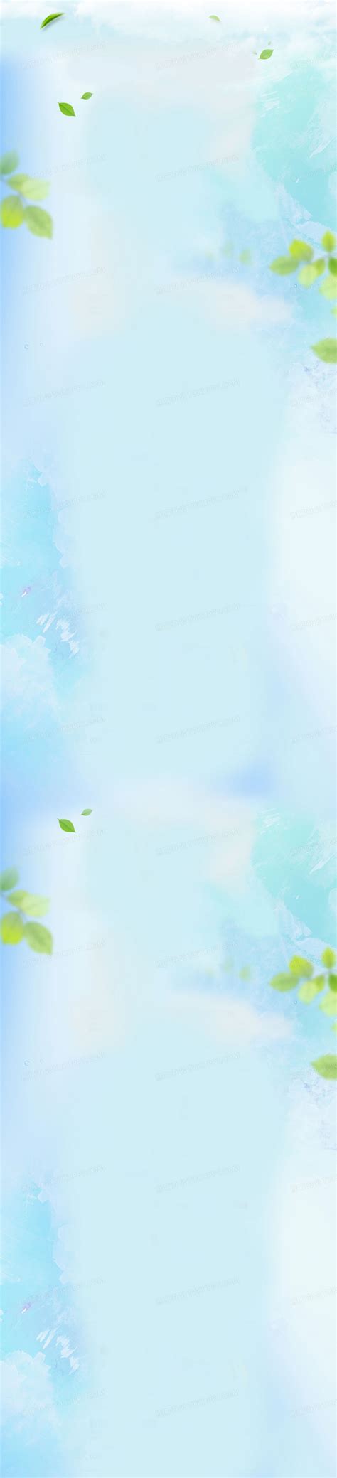 清新淡蓝色花纹PPT背景图片