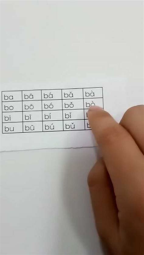 汉语拼音标准写法：声母b的写法