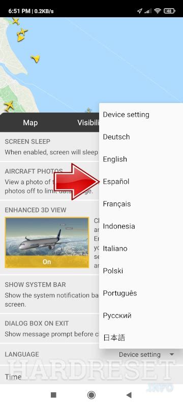 How to change language on APPS Flightradar24? - HardReset.info