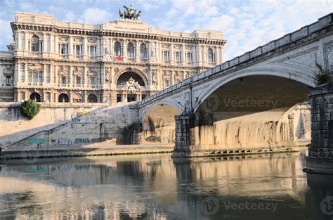 Supreme Court of Cassation over Tiber river in Rome, Italy 1415284 ...