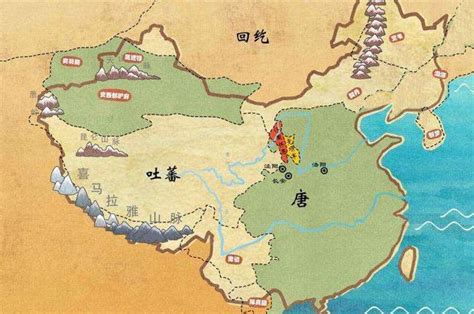 唐朝版图变化图片
