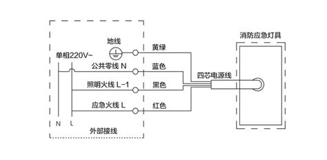 消防應(yīng)急照明燈接線.