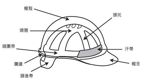 安全帽有哪八个部件组成？