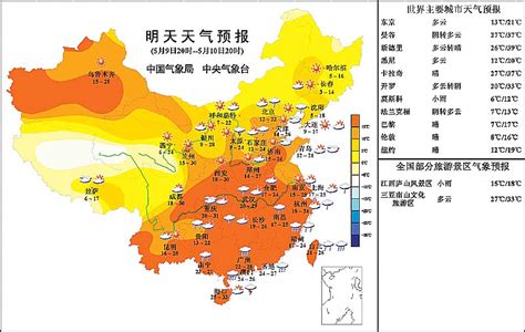 全国未来几天天气预报